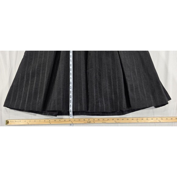 NWT Amanda Wakeley Womens Midi Dress Pleated Textured Black Old Money Rare US 10 - Picture 14 of 15